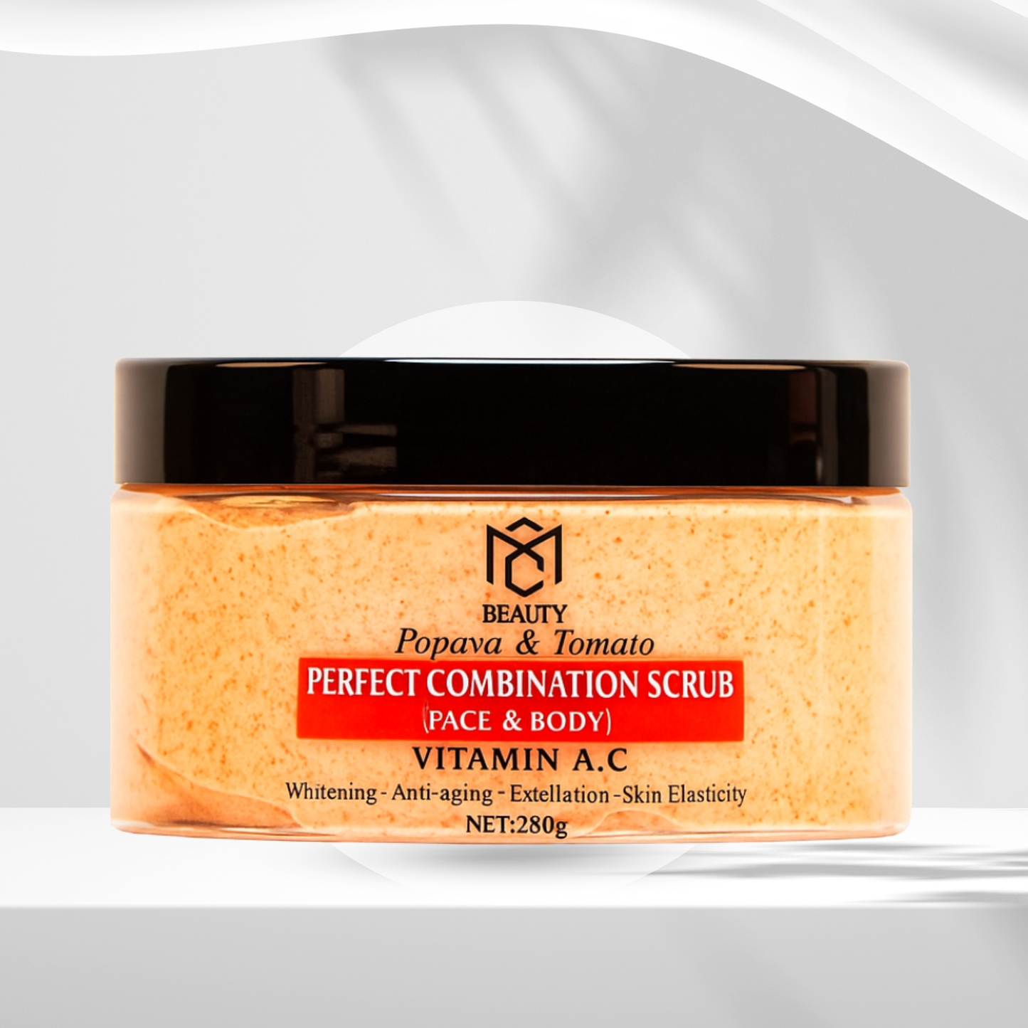 SCRUB BODY & FACE , PAPAYA & TOMATO