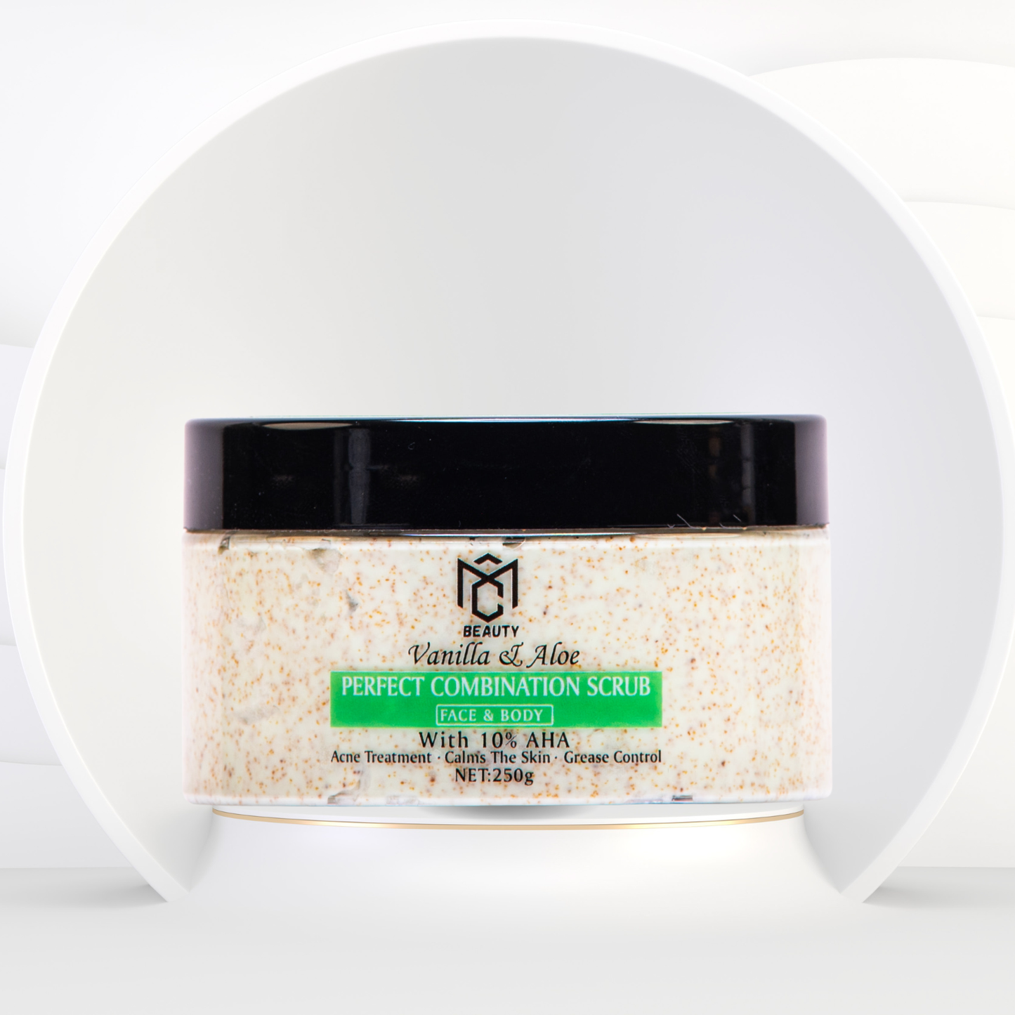 SCRUB BODY & FACE , VANILLA & ALOE