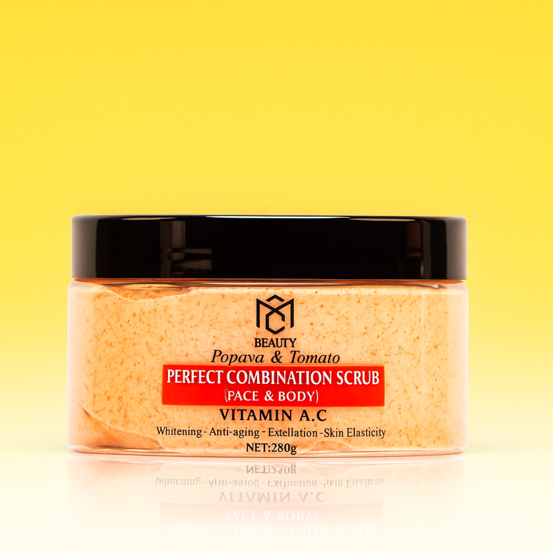 SCRUB BODY & FACE , PAPAYA & TOMATO