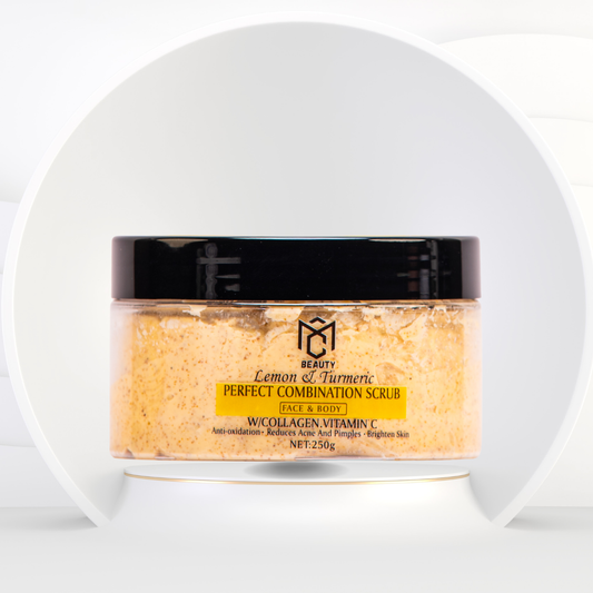 SCRUB FACE & BODY, LEMOND & TUMERIC