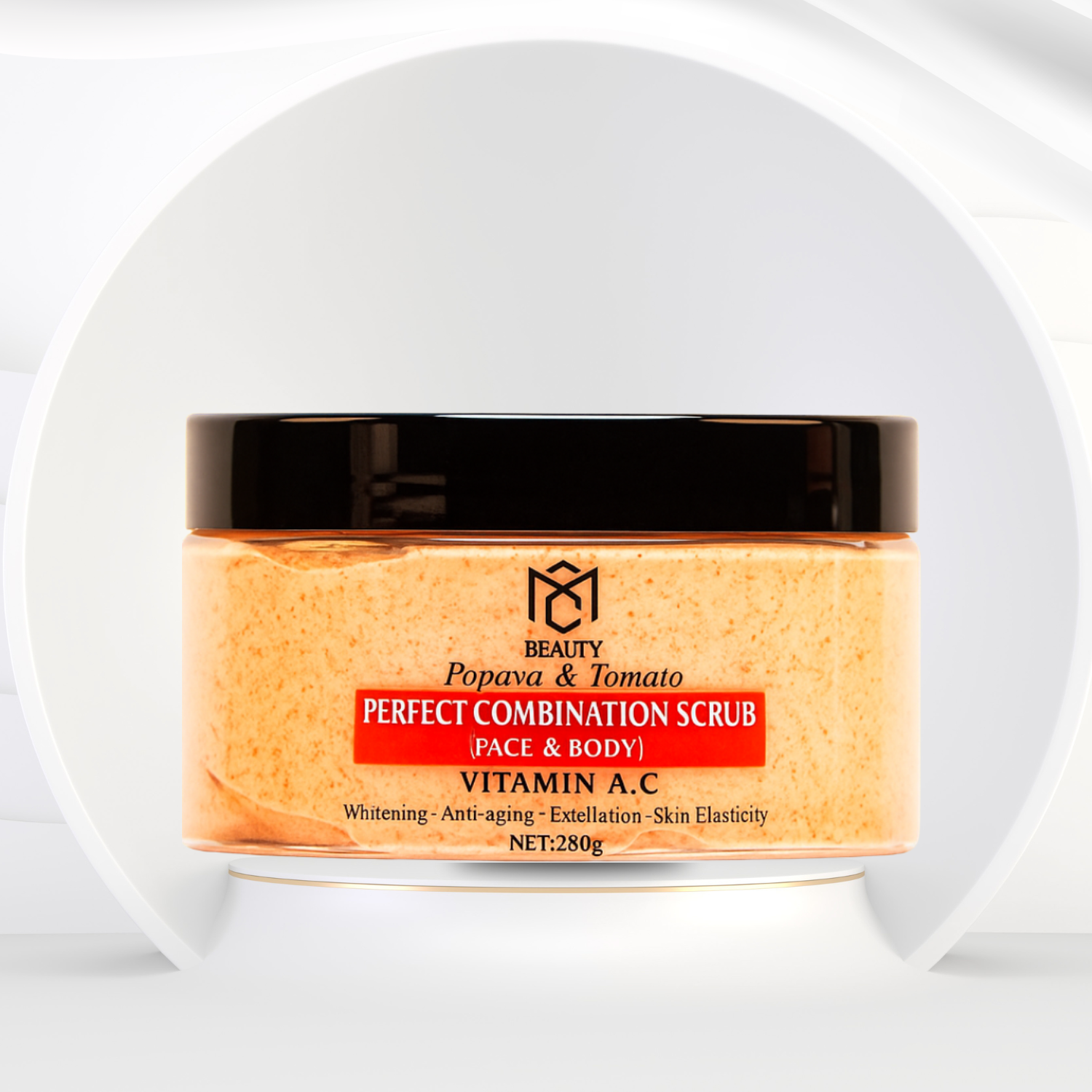 SCRUB BODY & FACE , PAPAYA & TOMATO