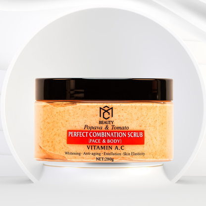 SCRUB BODY & FACE , PAPAYA & TOMATO
