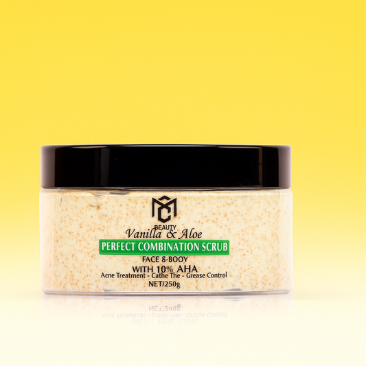 SCRUB BODY & FACE , VANILLA & ALOE