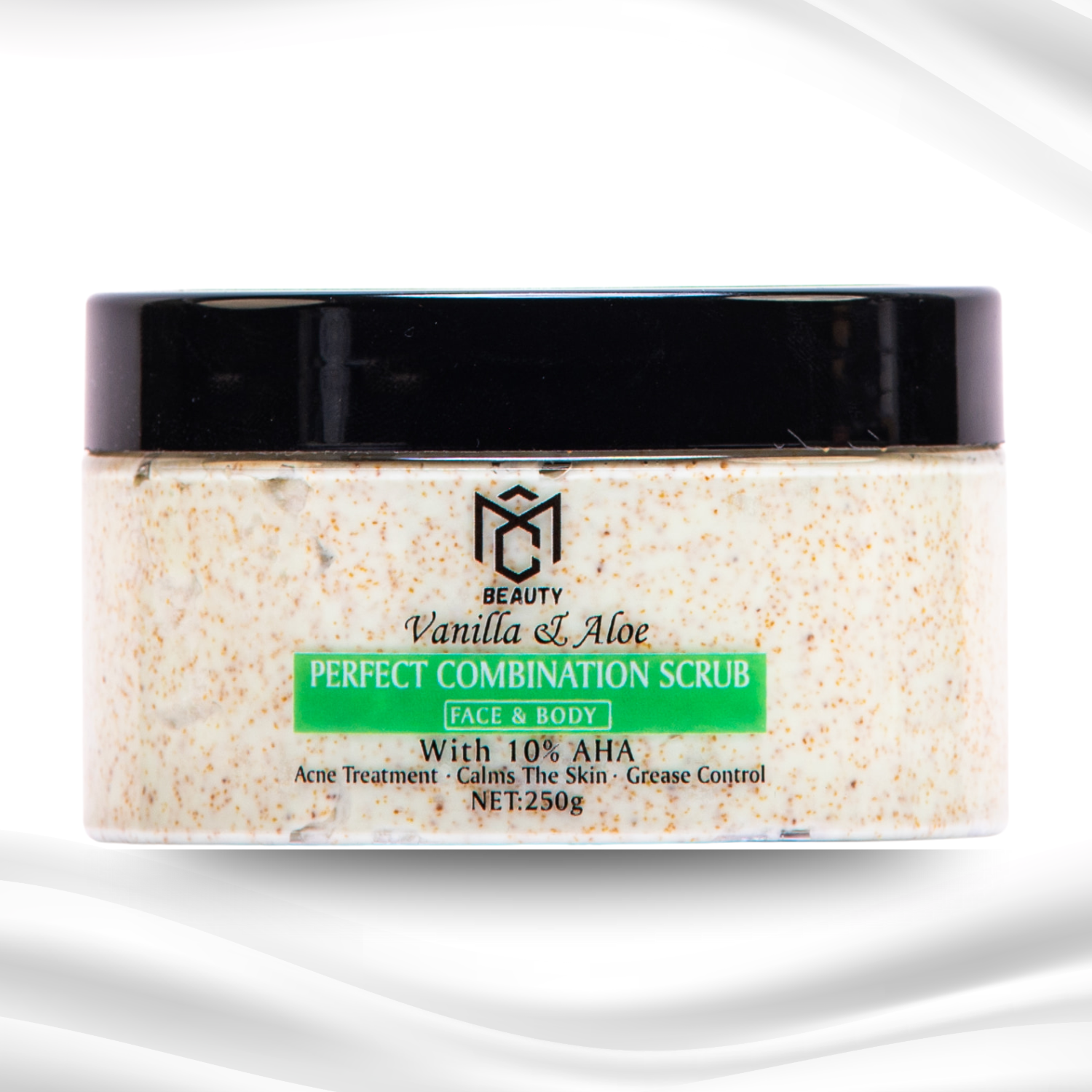 SCRUB BODY & FACE , VANILLA & ALOE